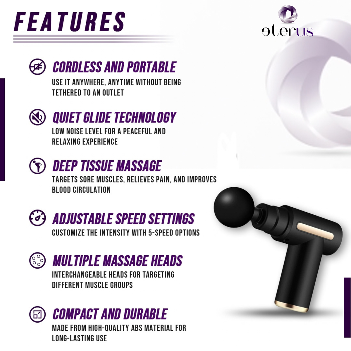 Rechargeable Deep Tissue Massage Gun